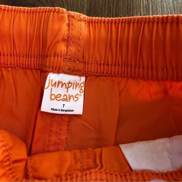 Jumping Beans orange shorts in size 7 - Picture 3 of 3